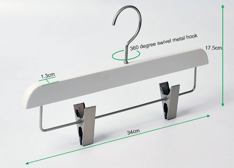 Factory Supplied Customized Wooden Coat Hanger with Logo for Cloths